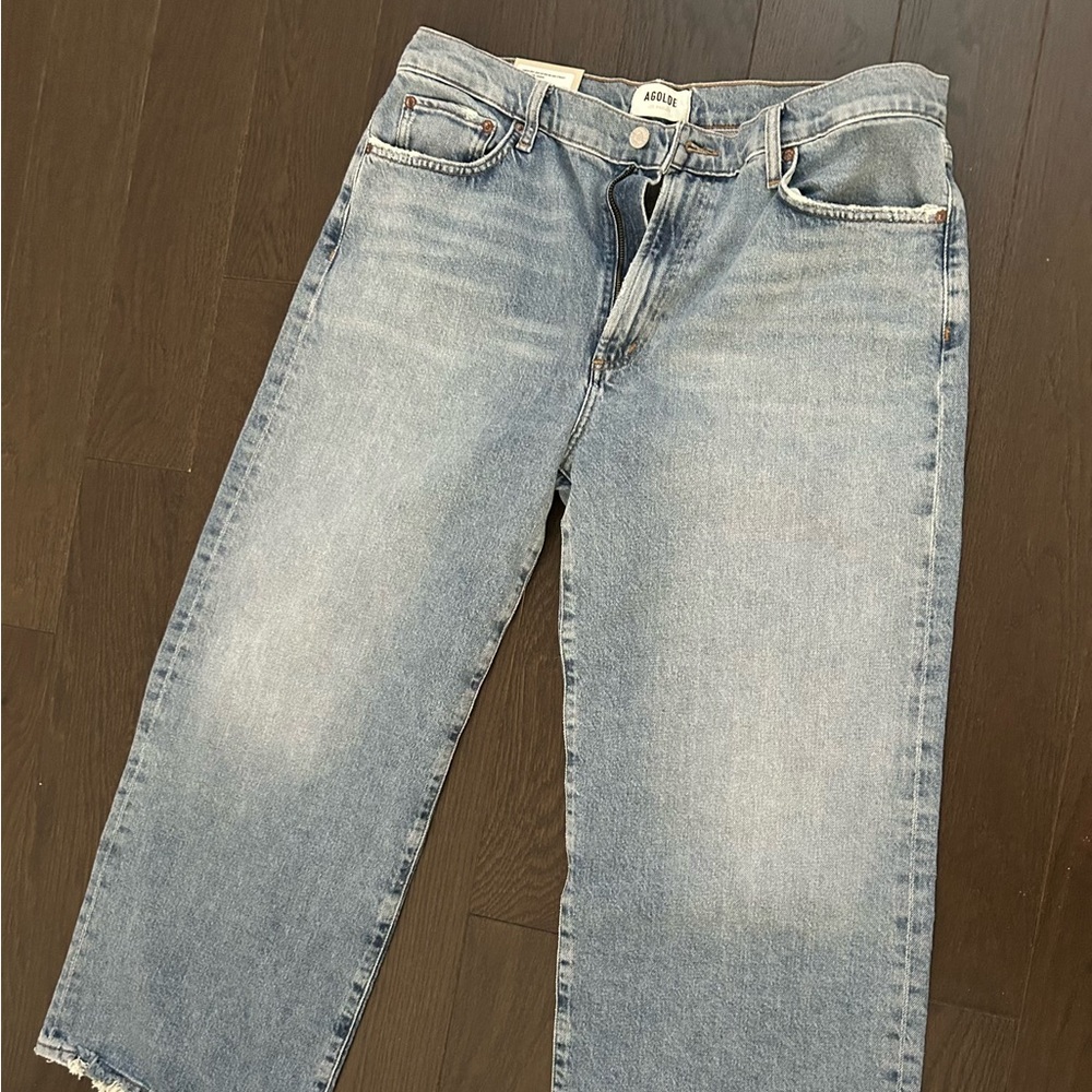 SOLD!! ❤️❤️
AGOLDE Harper crop 
Mid rise relaxed straight